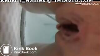 A girls poops underwater