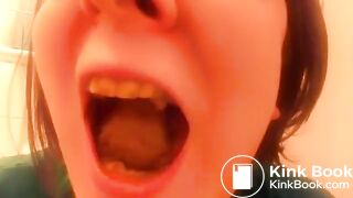 Cute Amateur Chews and Swallows