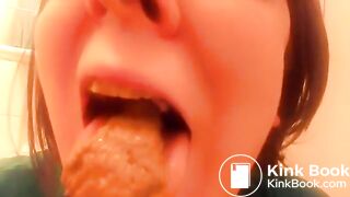 Cute Amateur Chews and Swallows