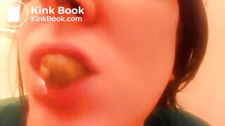 Cute Amateur Chews and Swallows