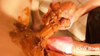 Great handjob scat video