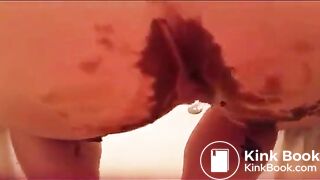 Shitting in White Shorts