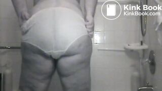 BBW mature panty poop