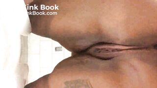 Ebony girl's nice poop