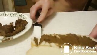 While she was eating, I had to cum