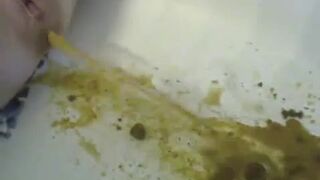 Enema in tub - video 2