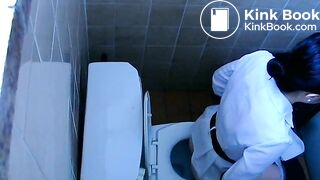 Asian spy pooping