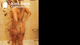 Smearing in tub, with some humiliation