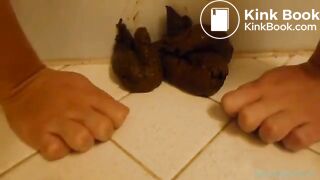 Big poo in bath - video 2