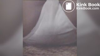 Pooping in her white panties