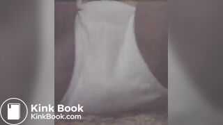 Pooping in her white panties