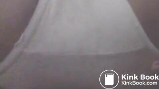 Pooping in her white panties