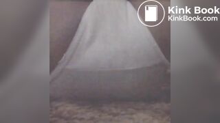 Pooping in her white panties