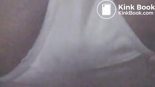Pooping in her white panties