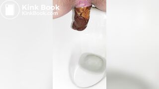 Close up poop after too much seafood