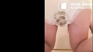 white panty poop - video 6
