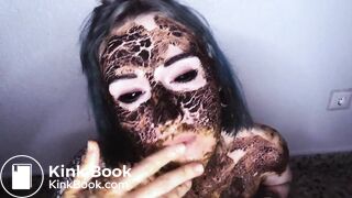 Vomit with dried shit