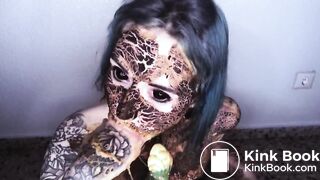 Vomit with dried shit