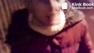 Sucking shit found on the ground