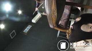 Full Toilet - Girl feeds her slave