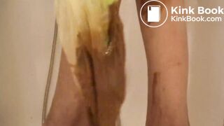 Runny Panty Poop in Bathtub