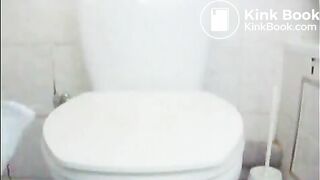 Huge shit in jeans then sits