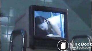 Love the positioning device, the hot girl sure needed that enema