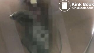 JapGirl hits home with a large buttplug