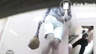 Hairy girl shat on herself