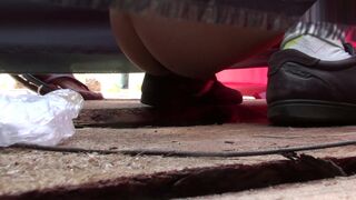 Openair concert shit voyeur