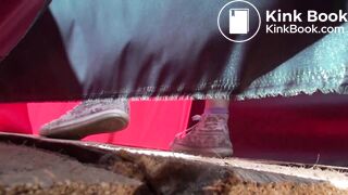 Openair concert shit voyeur