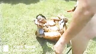 Bound Girl is shit on by guys