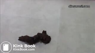 Sweet big ass pooping big natural shit