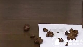 Asian constipated poop