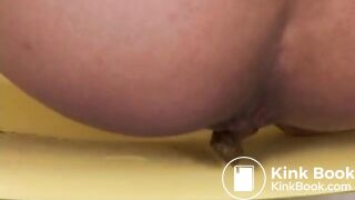 Asian constipated poop