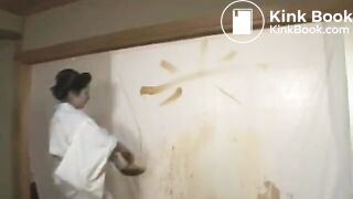 Gorgeous young and old women into a lesbian scat play - part 3