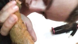Girl has a big poo in my mouth