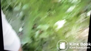 Ex GF taking another dump in the woods