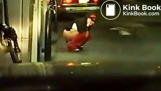 ... Marie Shitting at a gas station