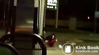 ... Marie Shitting at a gas station