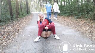 Caught Shitting by Couple