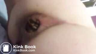 Girl Takes Closeup Poop