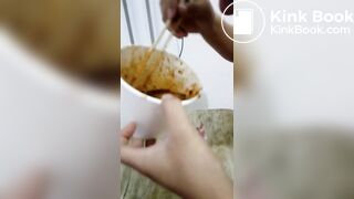 Chinese slave in toilet