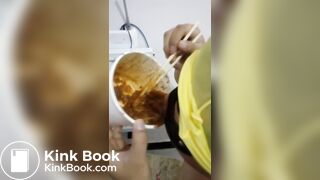 Chinese slave in toilet