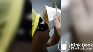 Chinese slave in toilet