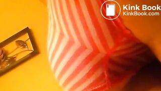 Cute amateur girl pooping in her pants