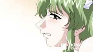 Green haired maid gets enema![Scat Hentai]