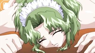 Green haired maid gets enema![Scat Hentai]