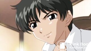 Green haired maid gets enema![Scat Hentai]