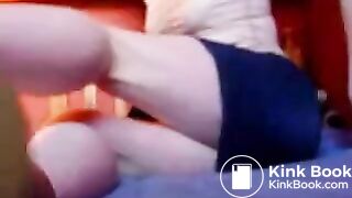 blue panty poop - video 2